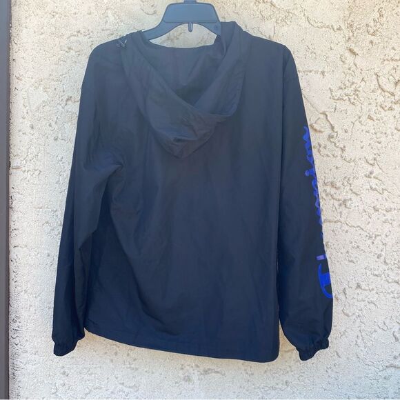 Champion Size Small Men’s Blue and Black Lightweight rain jacket hooded - Picture 5 of 8